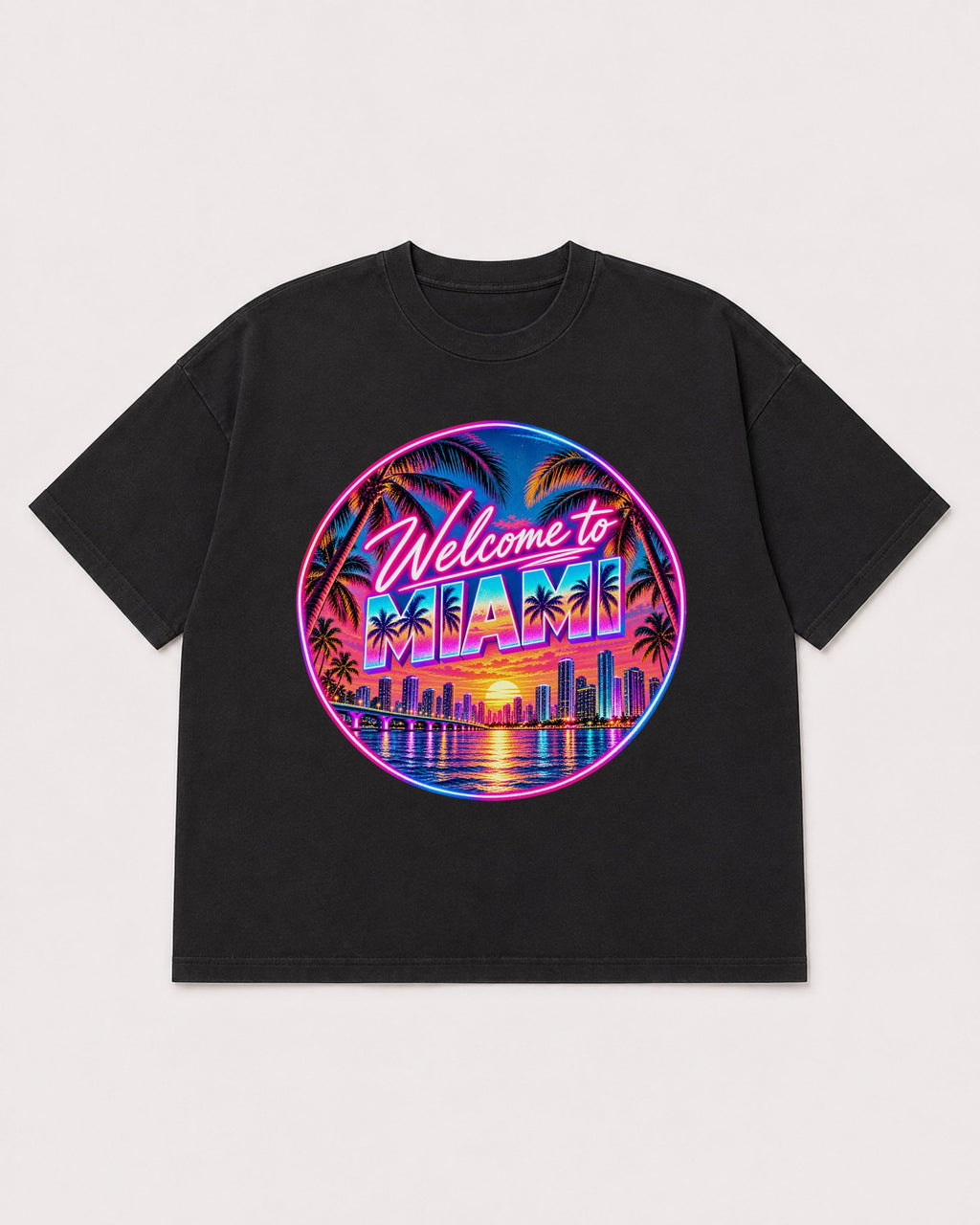 Mockup Boxy Heavyweight Tee Black product