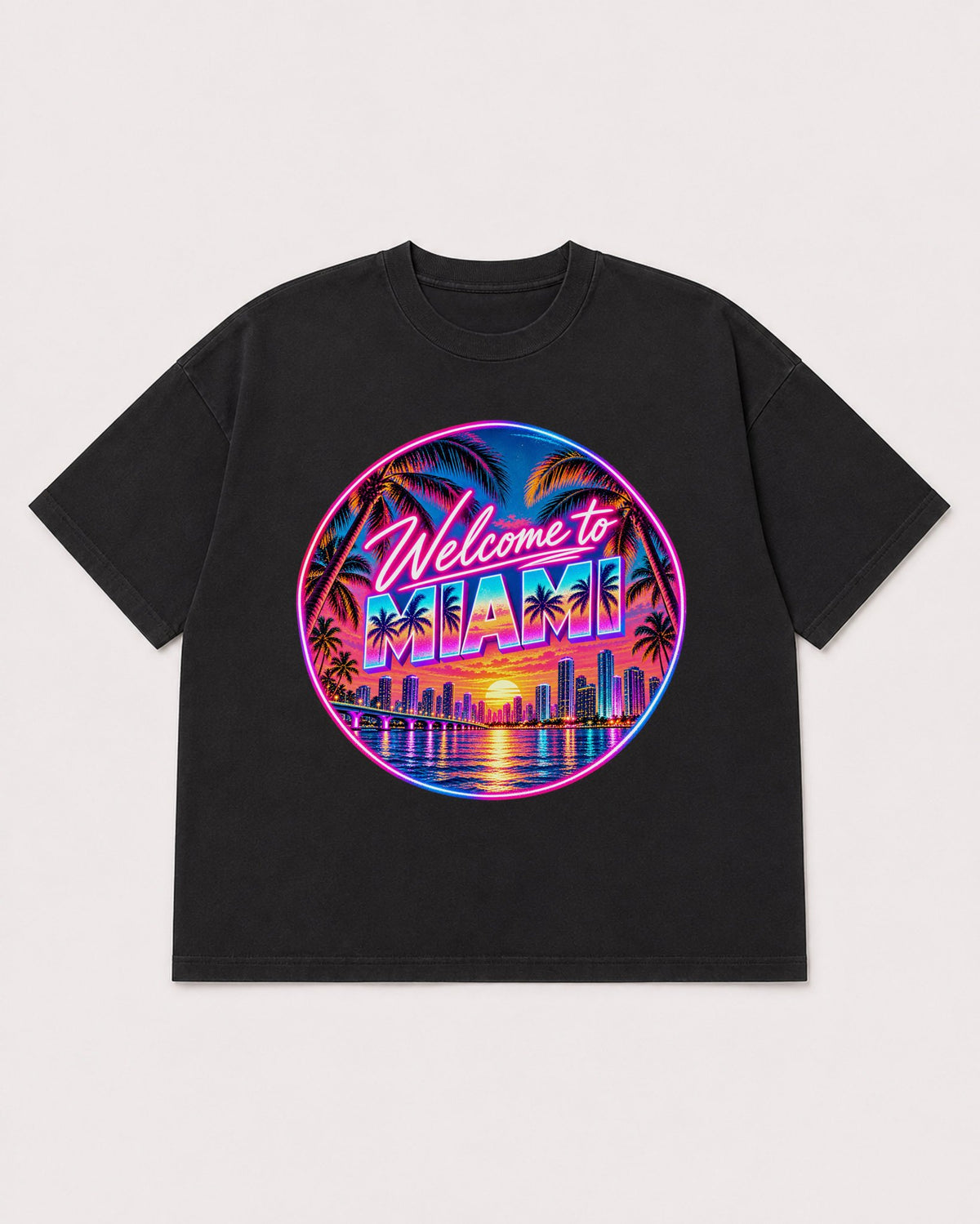 Mockup Boxy Heavyweight Tee Black product