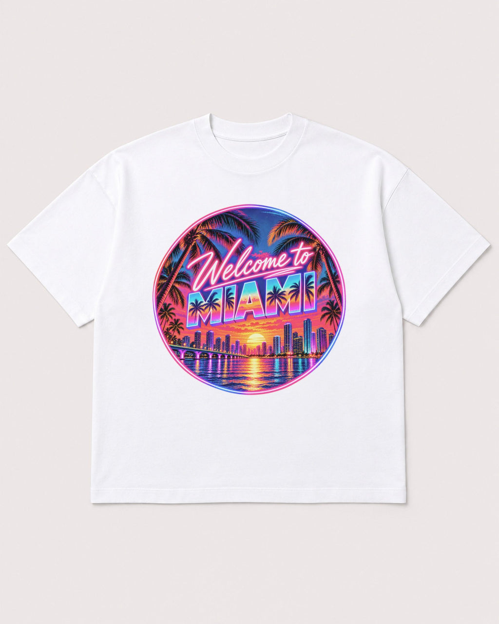 Mockup Boxy Heavyweight Tee White product
