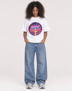 Mockup Boxy Heavyweight Tee White female full-body 05