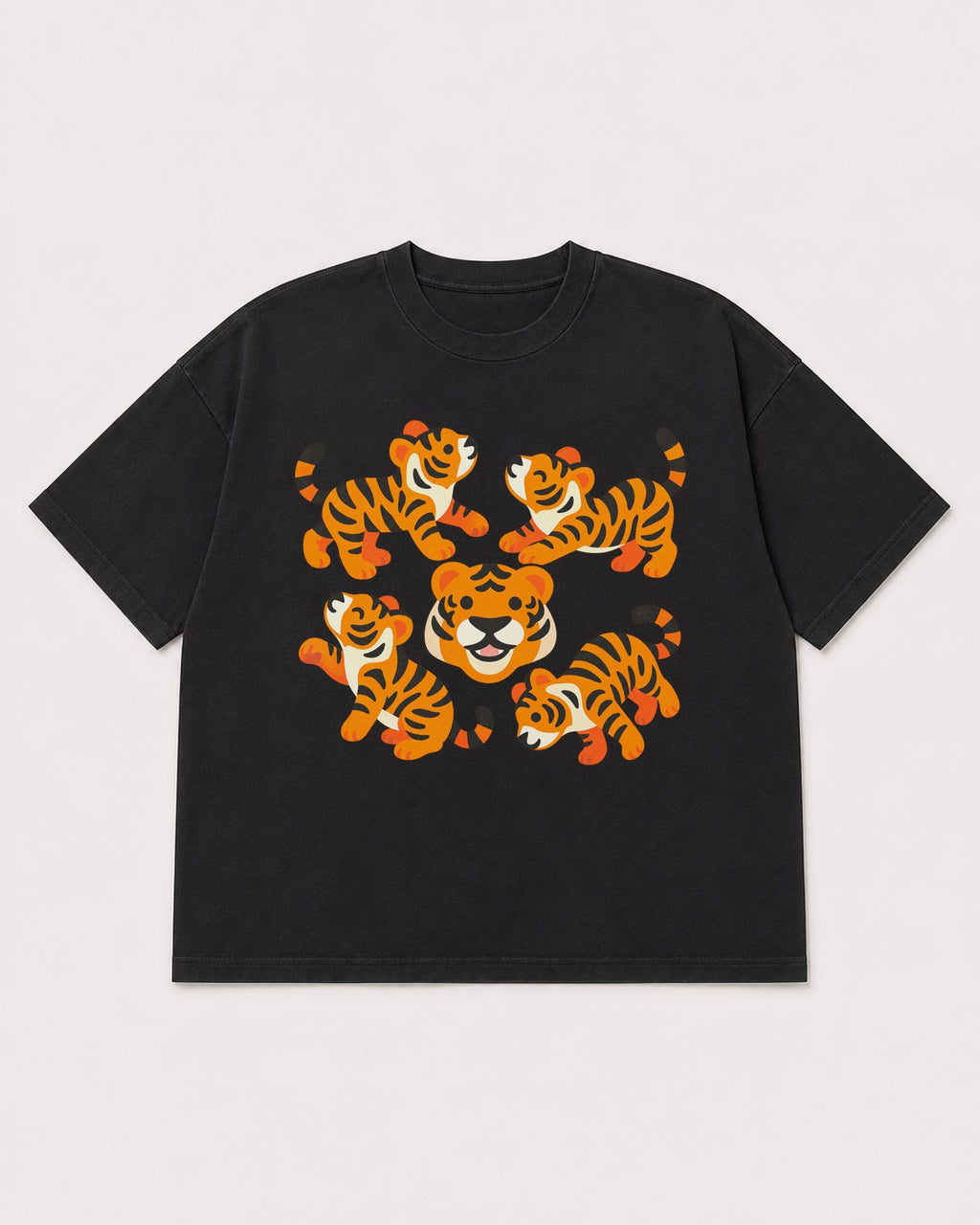 Mockup Boxy Heavyweight Tee Black product