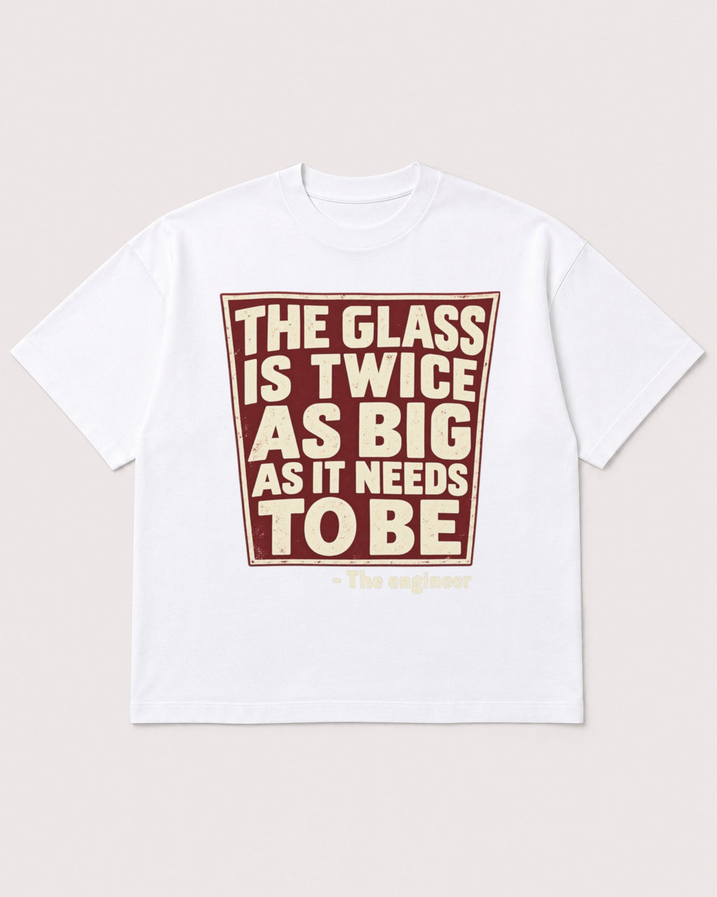 Mockup Boxy Heavyweight Tee White product