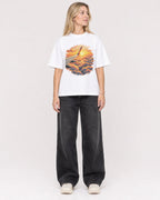 Mockup Boxy Heavyweight Tee White female full-body 08