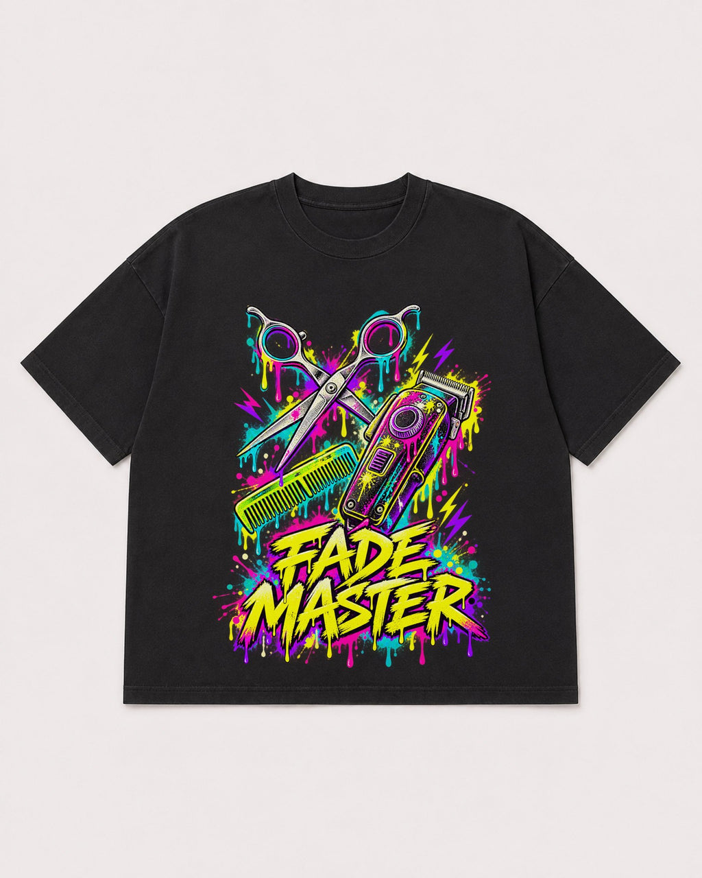 Mockup Boxy Heavyweight Tee Black product
