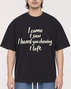 Mockup Boxy Heavyweight Tee Black male close-up 23