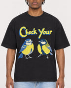 Mockup Boxy Heavyweight Tee Black male close-up 05