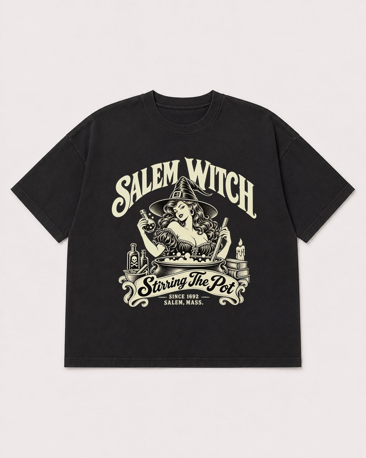 Mockup Boxy Heavyweight Tee Black product