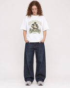 Mockup Boxy Heavyweight Tee White female full-body 09