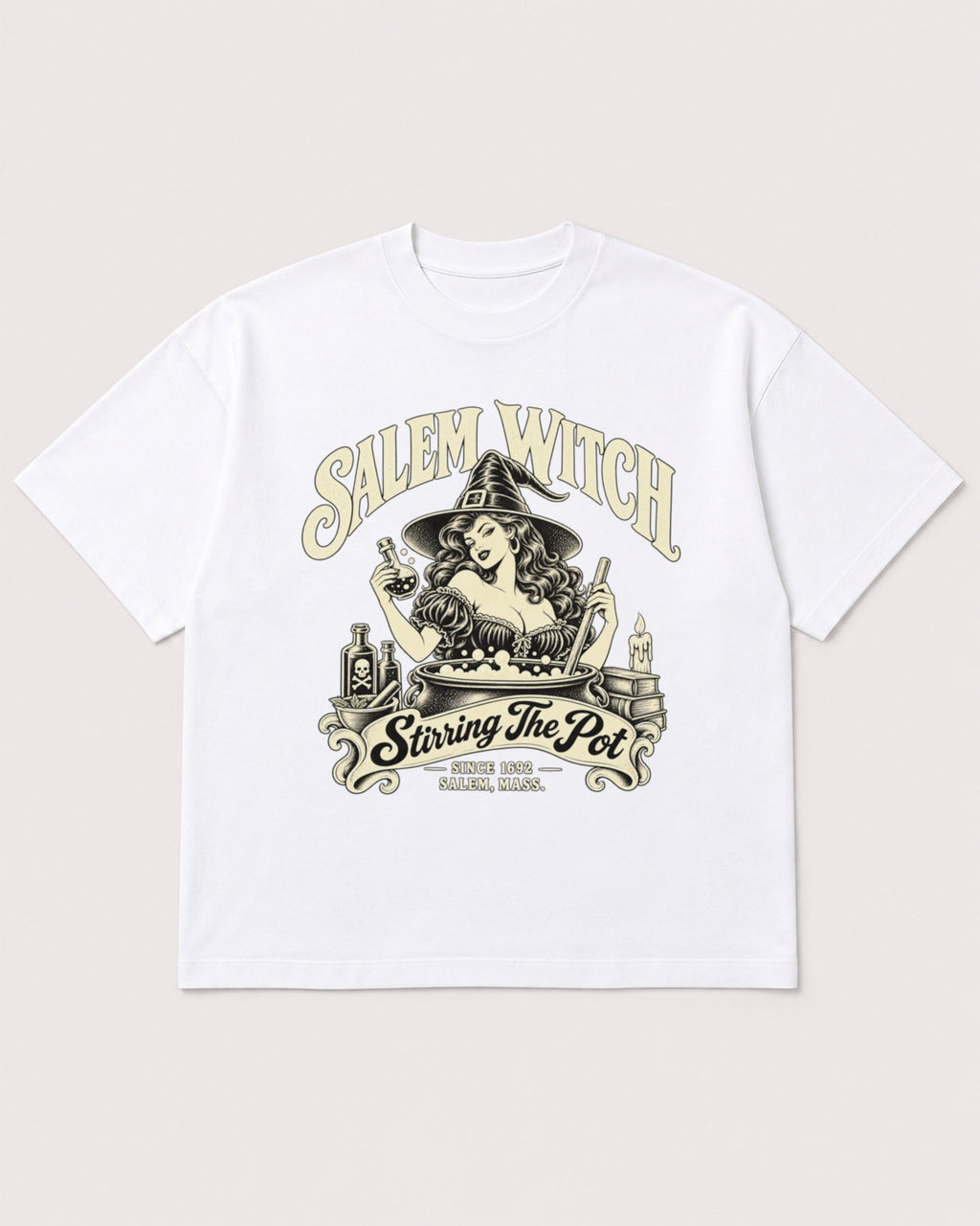 Mockup Boxy Heavyweight Tee White product