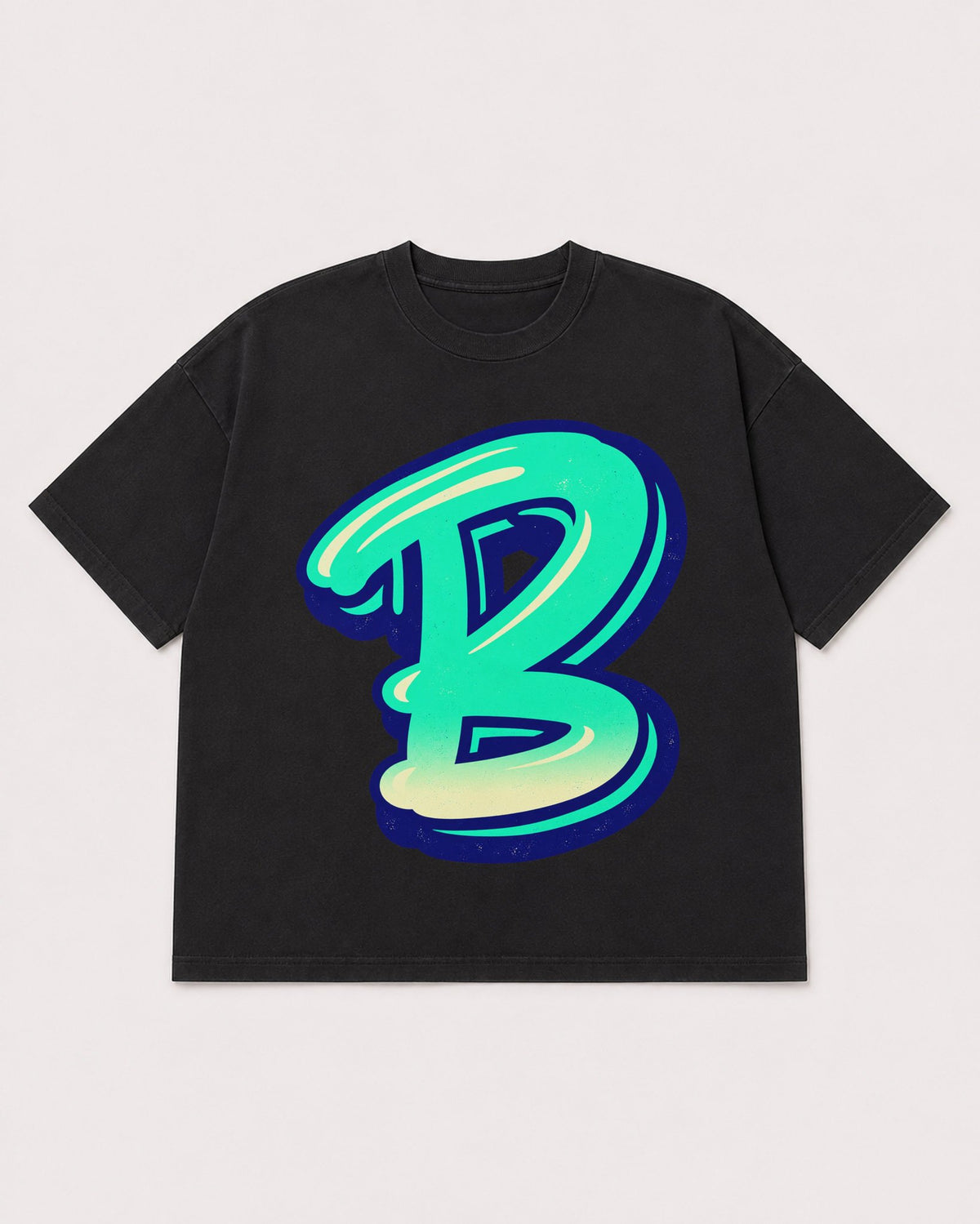 Mockup Boxy Heavyweight Tee Black product