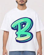 Mockup Boxy Heavyweight Tee White male close-up 02