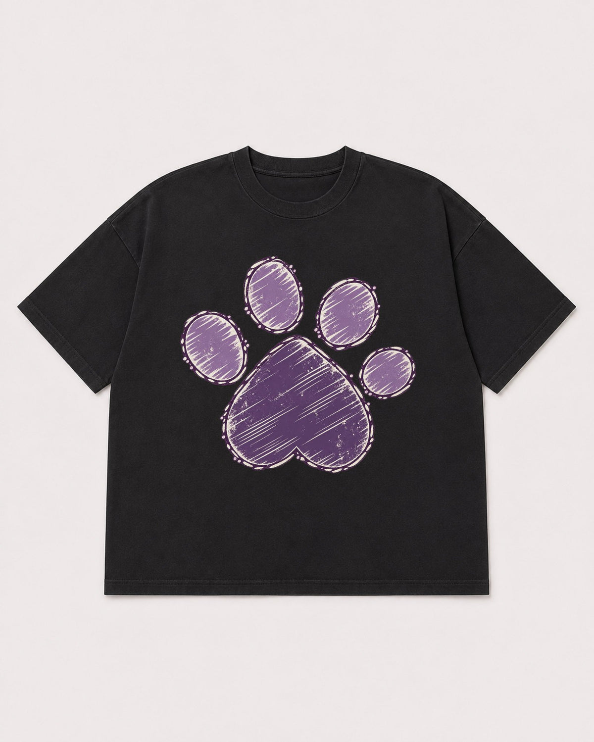 Mockup Boxy Heavyweight Tee Black product