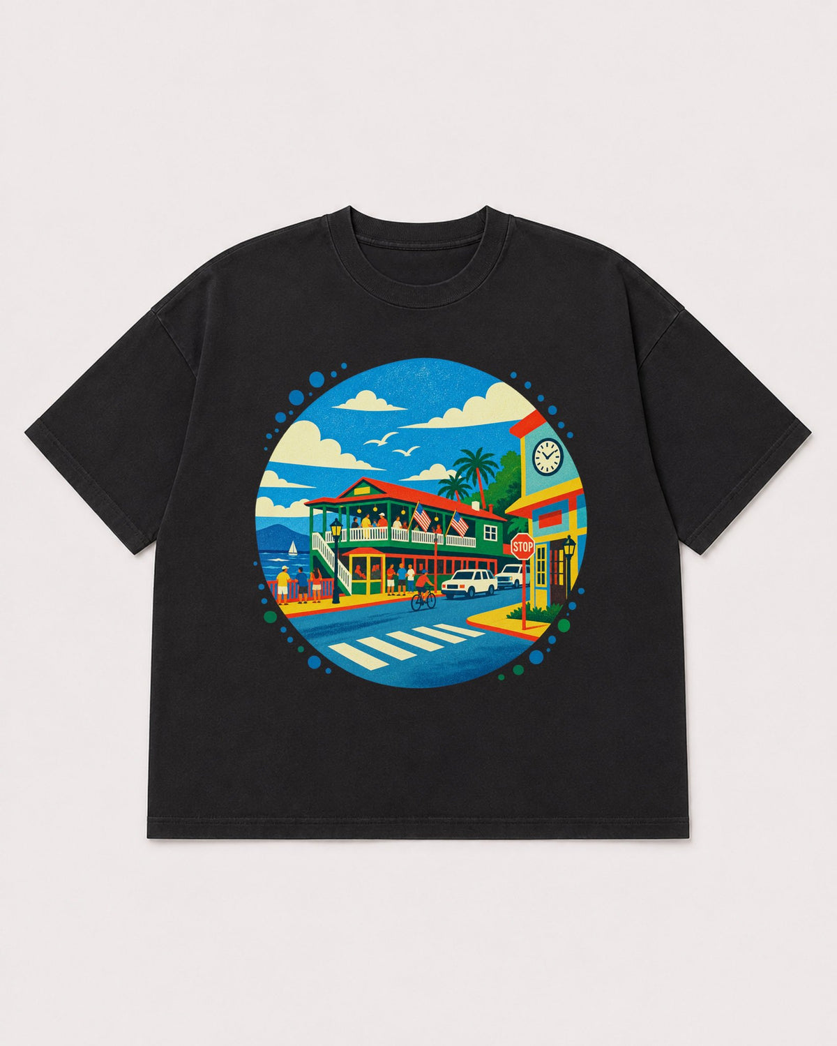Mockup Boxy Heavyweight Tee Black product