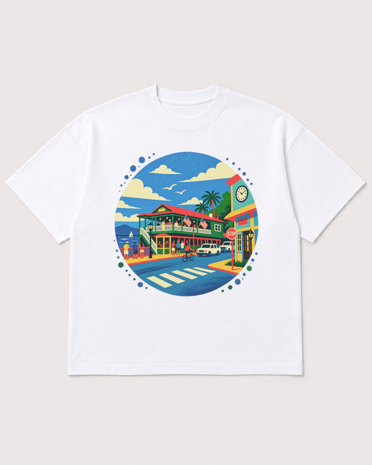 Mockup Boxy Heavyweight Tee White product