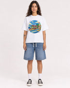 Mockup Boxy Heavyweight Tee White female full-body 06