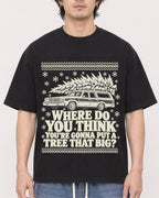 Mockup Boxy Heavyweight Tee Black male close-up 03