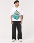 Mockup Boxy Heavyweight Tee White male full-body 10