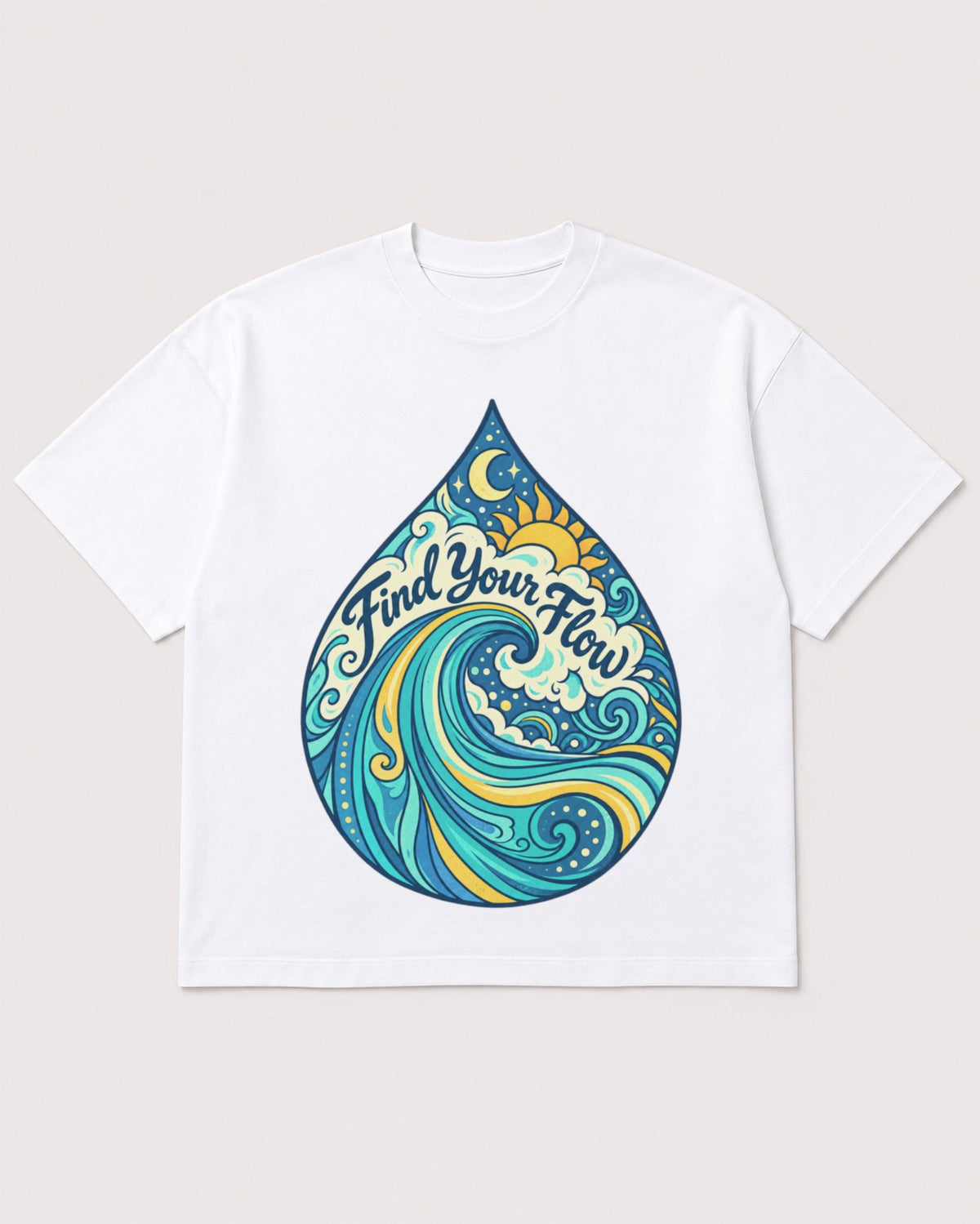 Mockup Boxy Heavyweight Tee White product