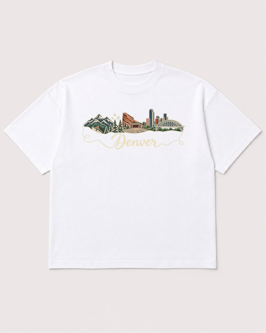 Mockup Boxy Heavyweight Tee White product