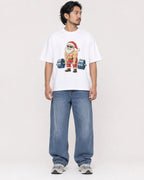 Mockup Boxy Heavyweight Tee White male full-body 22