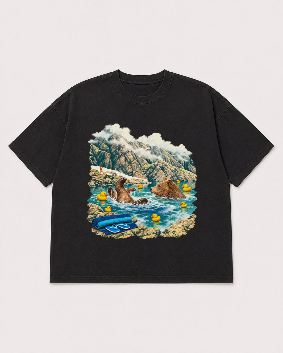 Mockup Boxy Heavyweight Tee Black product