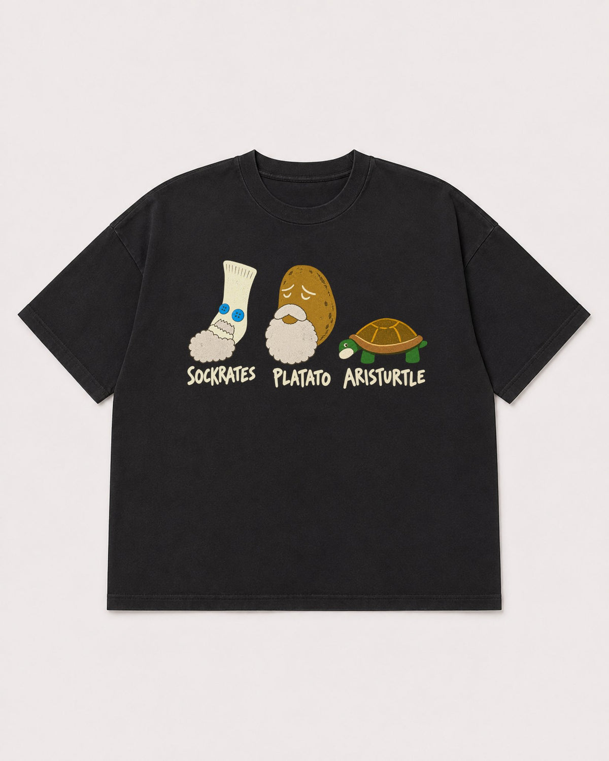 Mockup Boxy Heavyweight Tee Black product