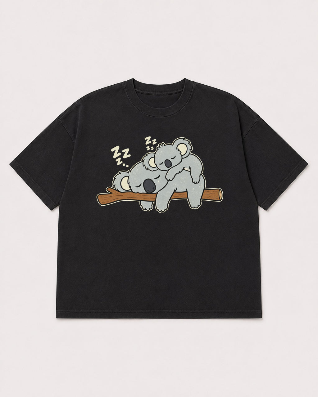 Mockup Boxy Heavyweight Tee Black product
