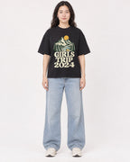 Mockup Boxy Heavyweight Tee Black female full-body 03