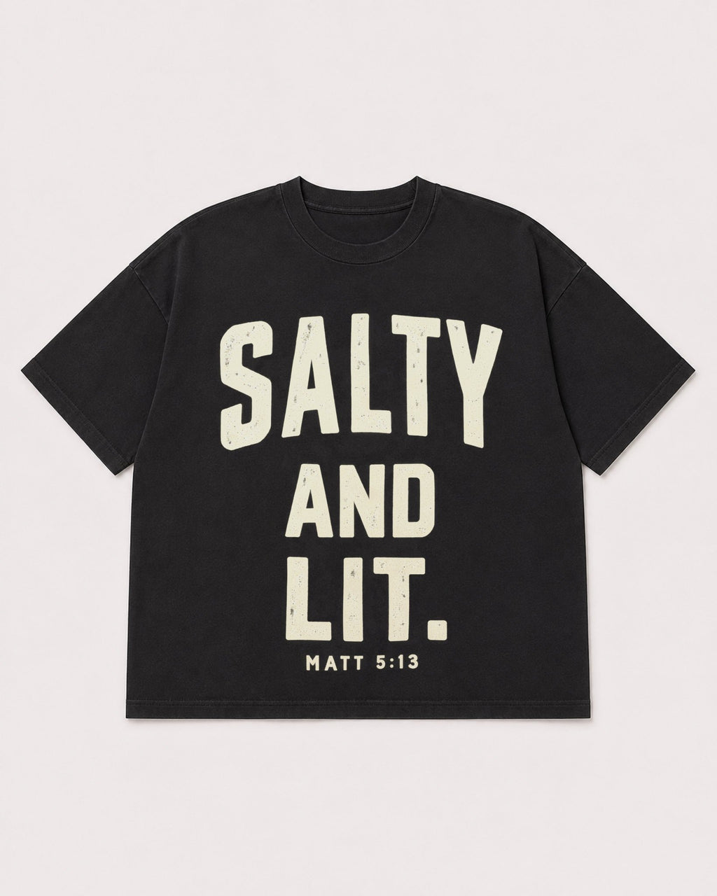 Mockup Boxy Heavyweight Tee Black product