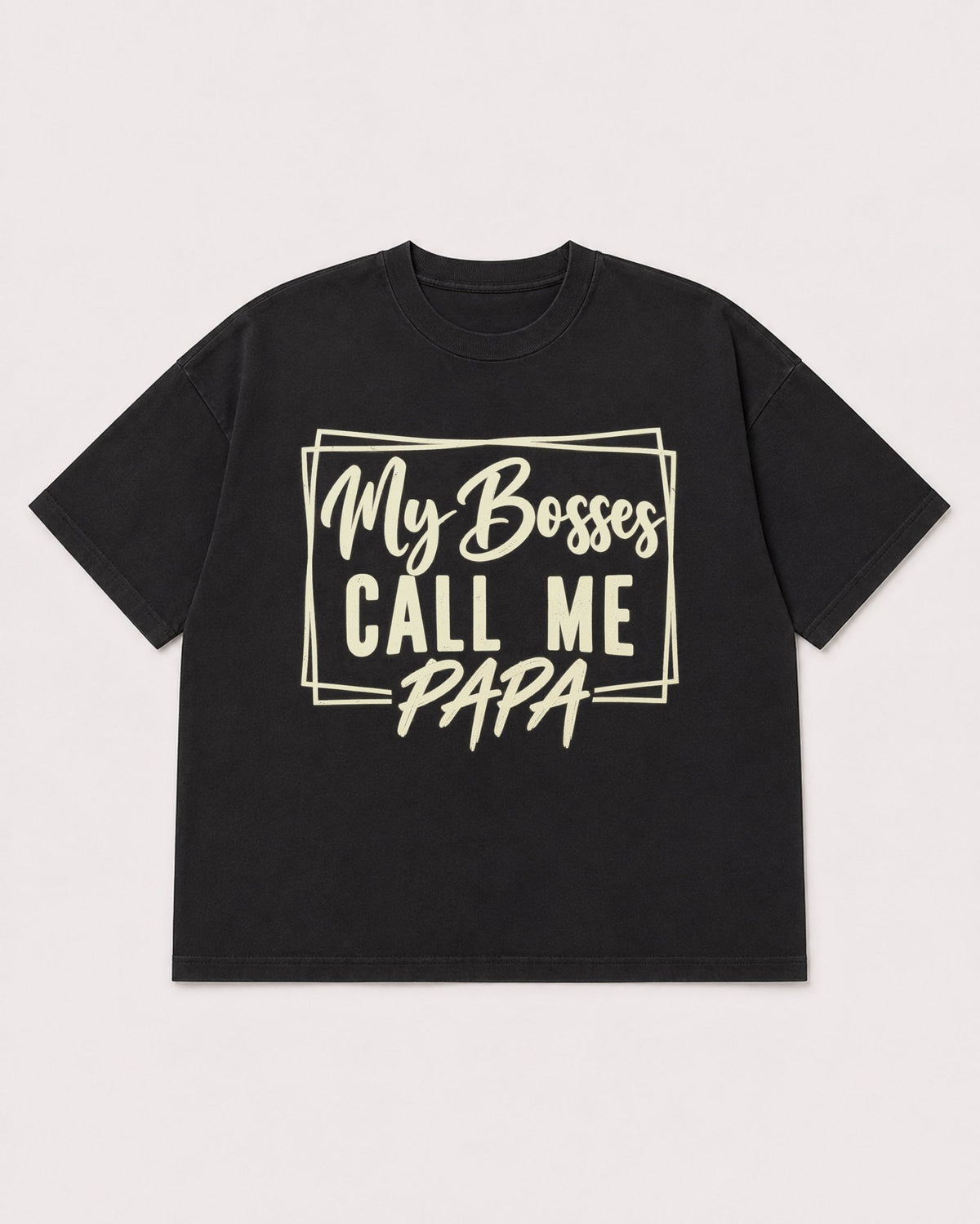 Mockup Boxy Heavyweight Tee Black product