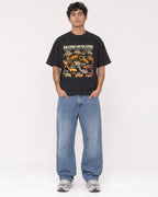 Mockup Boxy Heavyweight Tee Black male full-body 06