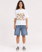 Mockup Boxy Heavyweight Tee White female full-body 06