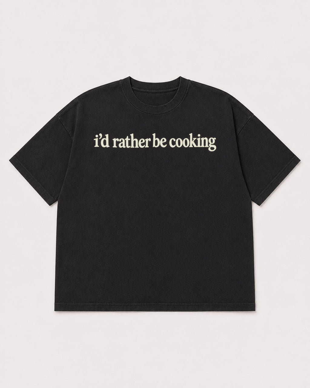 Mockup Boxy Heavyweight Tee Black product