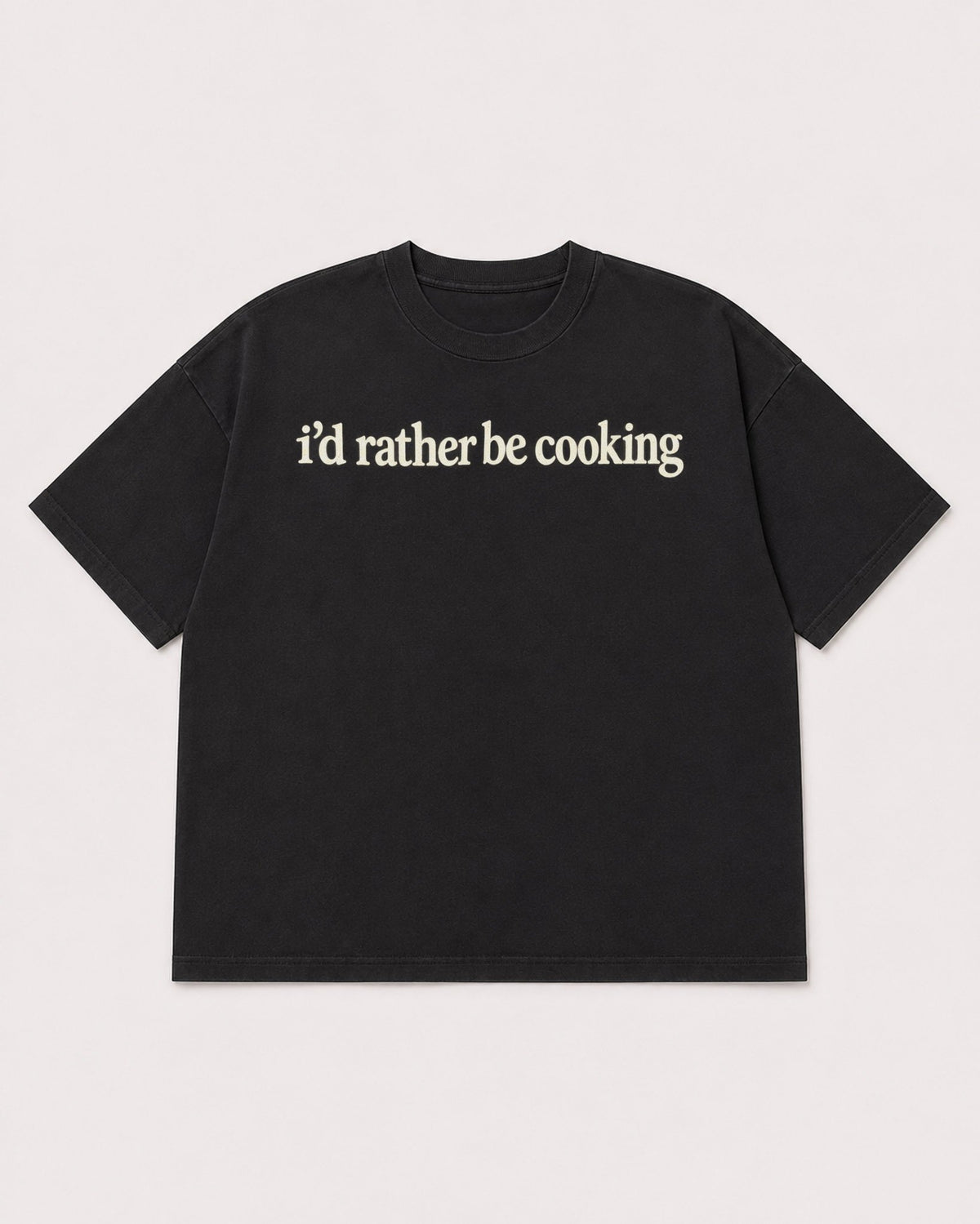 Mockup Boxy Heavyweight Tee Black product