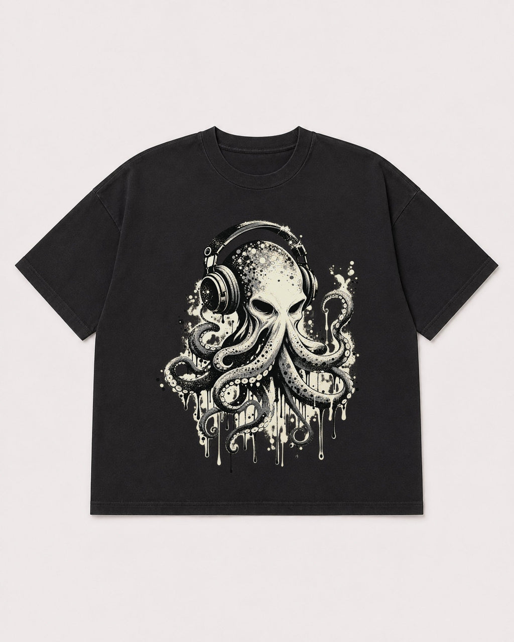 Mockup Boxy Heavyweight Tee Black product