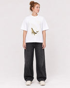 Mockup Boxy Heavyweight Tee White female full-body 28