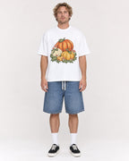 Mockup Boxy Heavyweight Tee White male full-body 28