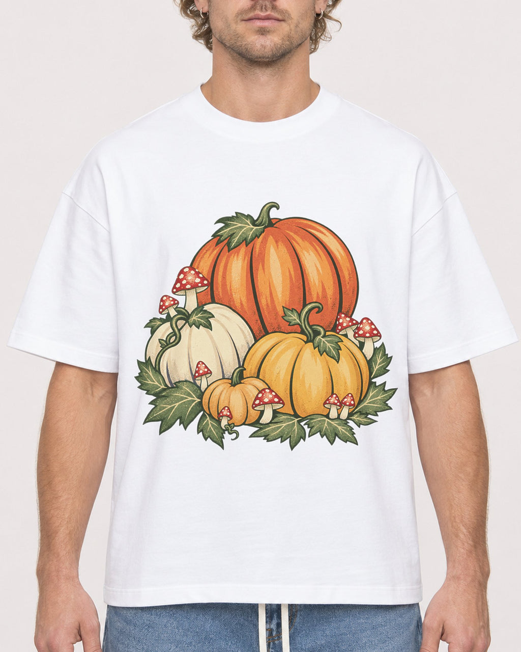 Mockup Boxy Heavyweight Tee White male close-up 28