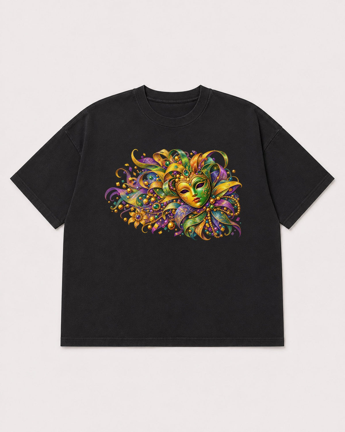 Mockup Boxy Heavyweight Tee Black product
