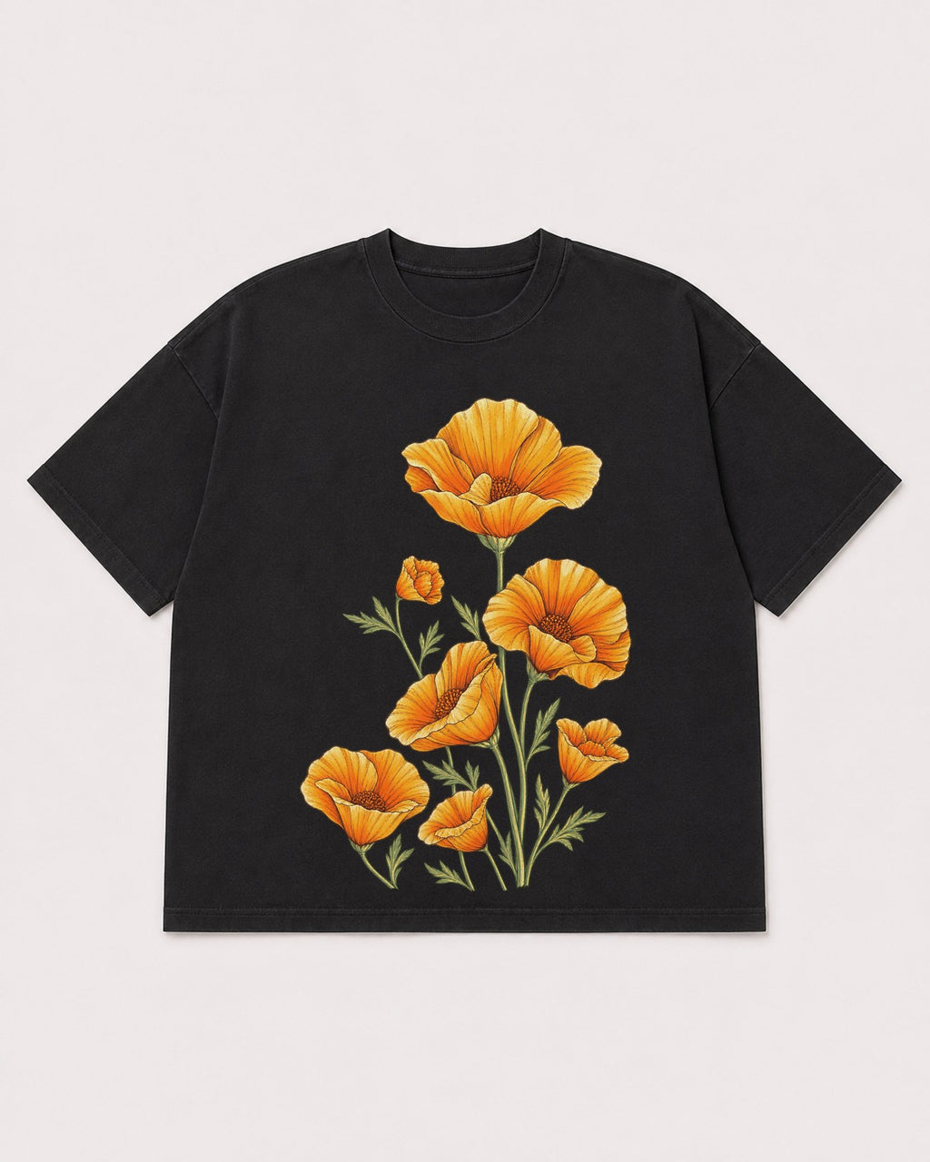Mockup Boxy Heavyweight Tee Black product