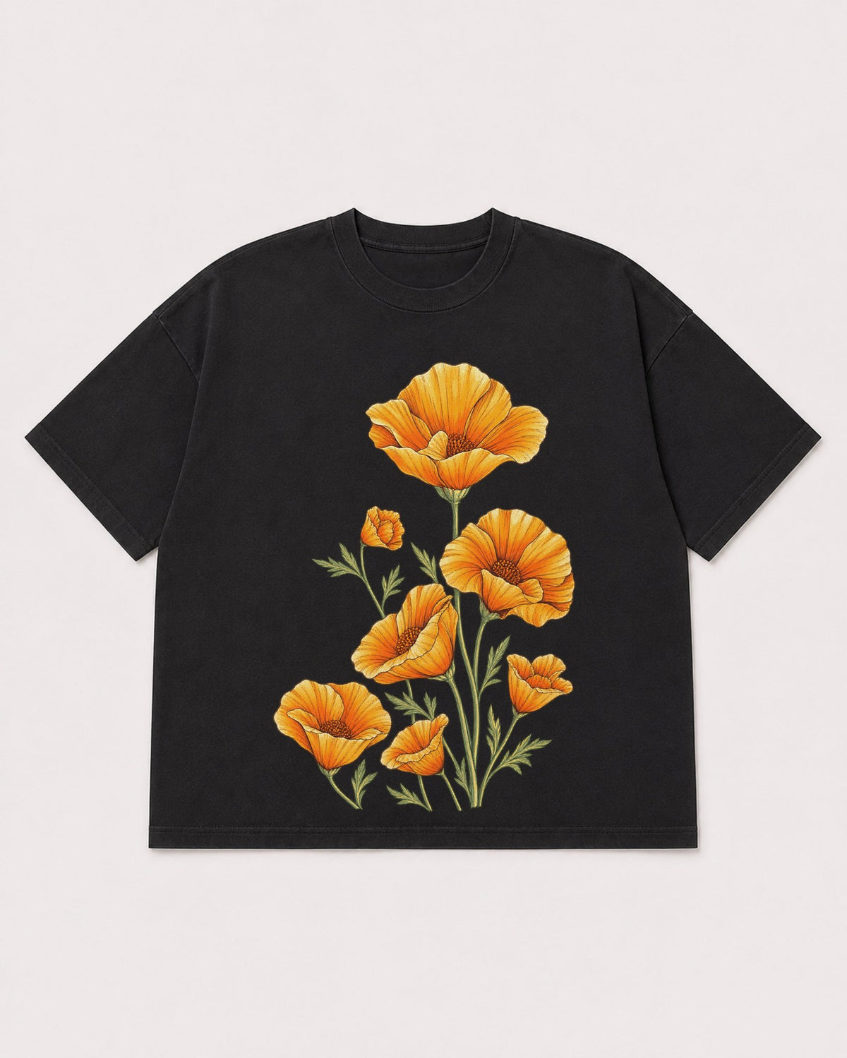 Mockup Boxy Heavyweight Tee Black product