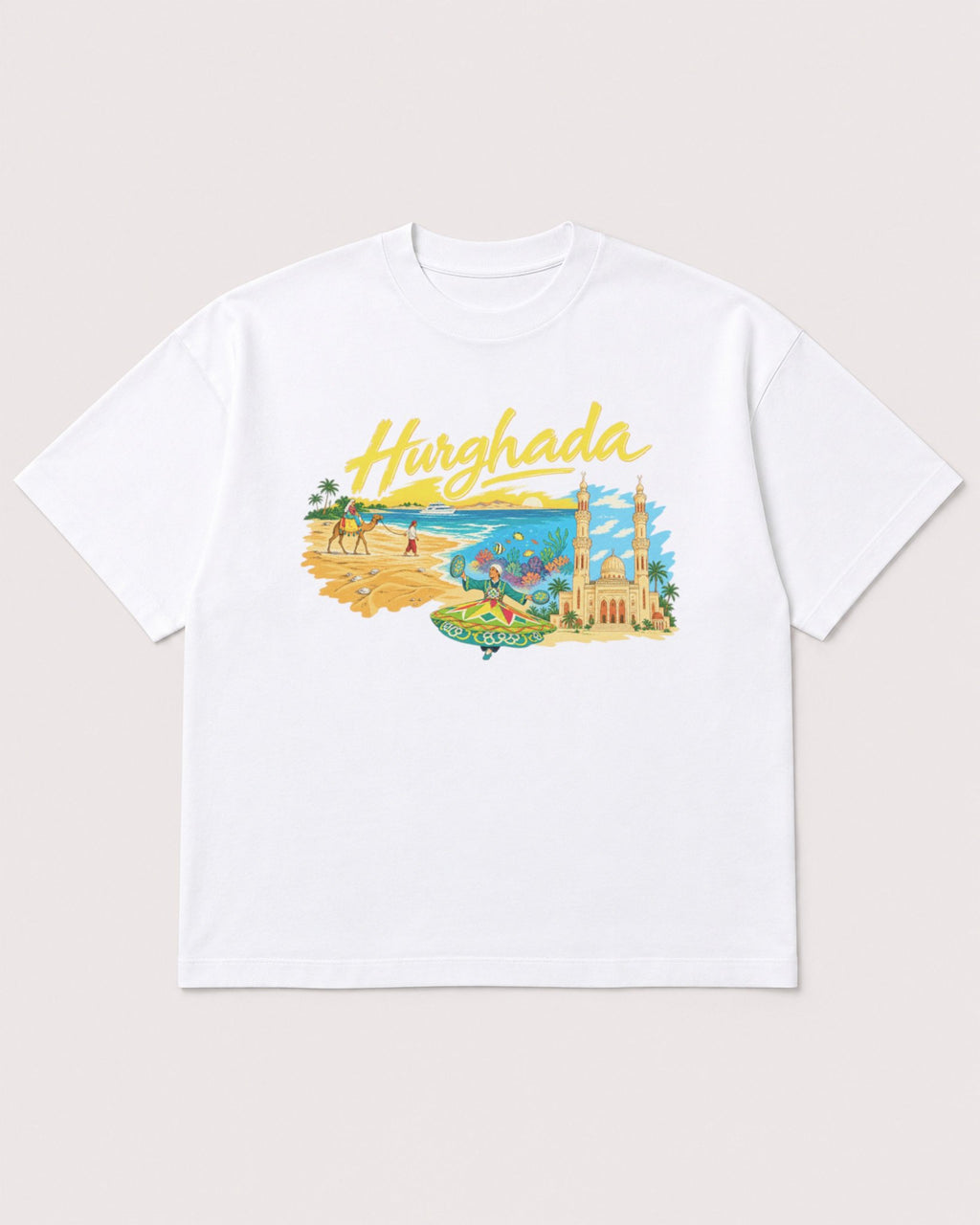 Mockup Boxy Heavyweight Tee White product