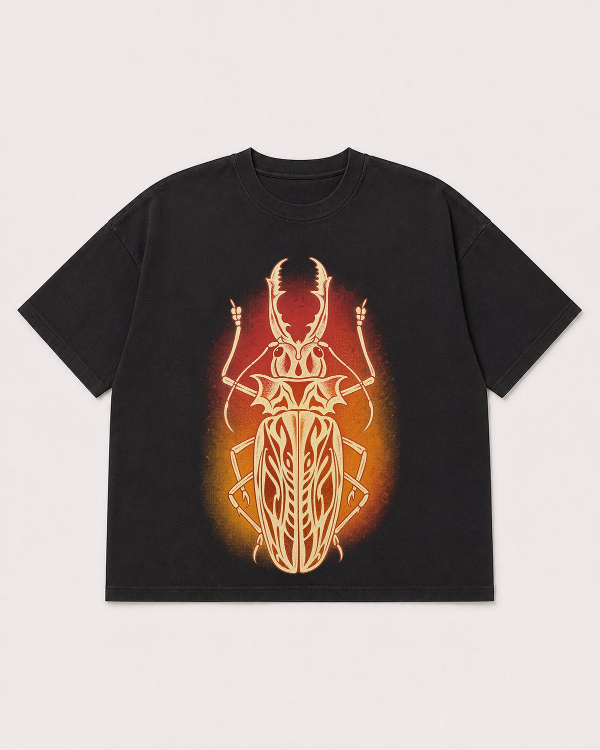 Mockup Boxy Heavyweight Tee Black product