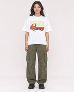 Mockup Boxy Heavyweight Tee White female full-body 02