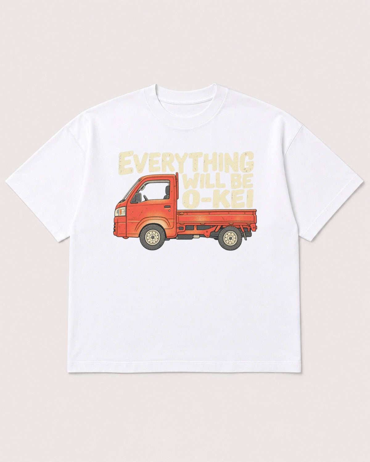 Mockup Boxy Heavyweight Tee White product