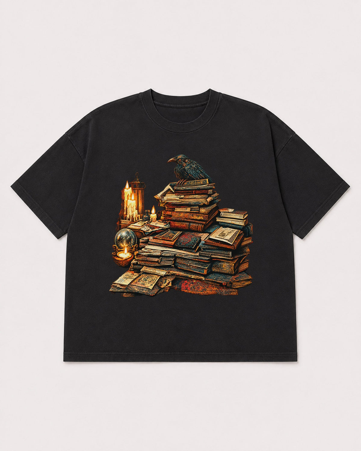 Mockup Boxy Heavyweight Tee Black product