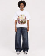 Mockup Boxy Heavyweight Tee White female full-body 14