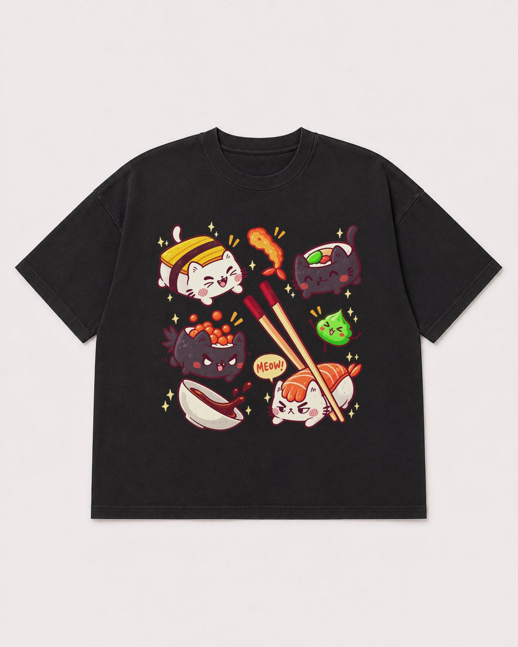 Mockup Boxy Heavyweight Tee Black product