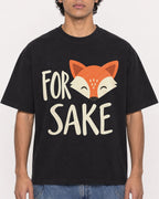 Mockup Boxy Heavyweight Tee Black male close-up 26
