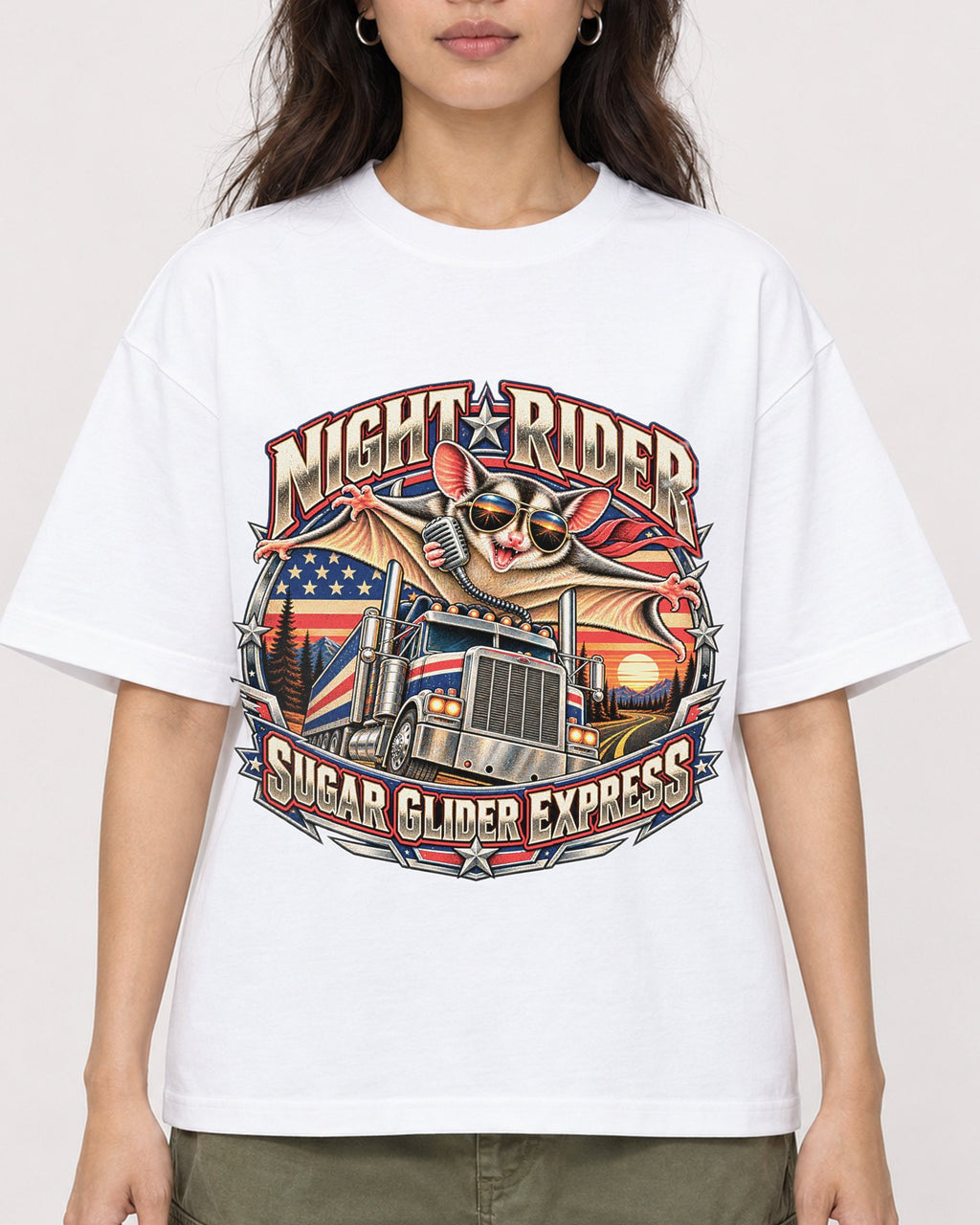 Mockup Boxy Heavyweight Tee White female close-up 02